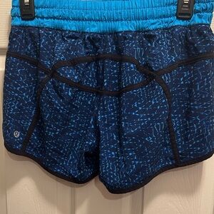 lululemon tracker short SambaSnake Blue Hero Size 8